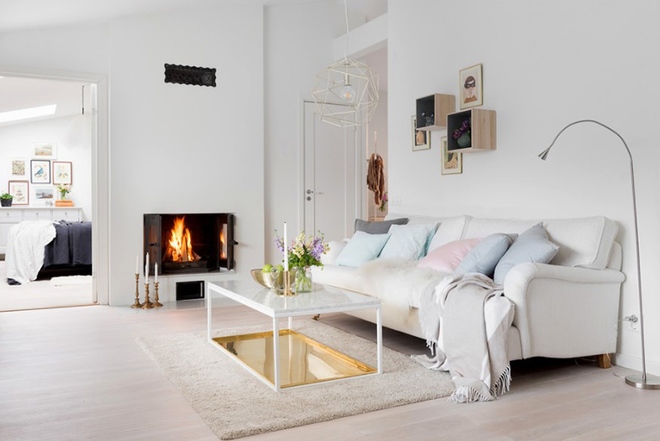 Cách phối gam màu pastel cho phòng khách mang phong cách Scandinavia chuẩn không cần chỉnh - Ảnh 7.