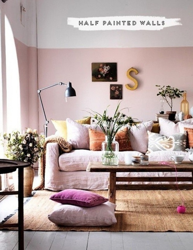 Gợi ý trang trí nhà với gam màu hồng nhạt dịu dàng - Ảnh 7.