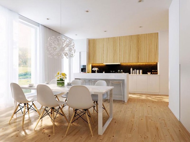 Sơn trắng toàn bộ không gian kết hợp nội thất gỗ - màu công thức cho một căn bếp nhỏ tinh tế và hiện đại - Ảnh 6.