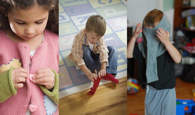 Tuần tự các bước dạy bé tự mặc quần áo đơn giản đến không ngờ - Ảnh 2.