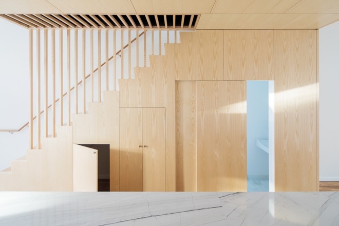 5 không gian sống đỉnh cao trong việc sử dụng nội thất gỗ theo phong cách tối giản - Ảnh 4.