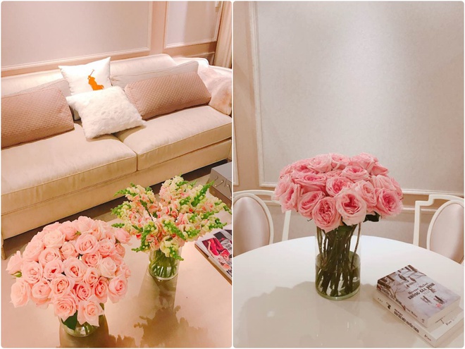 Ngắm căn hộ góc nào cũng lãng mạn và ngọt ngào với hoa tươi của hoa hậu Phạm Hương - Ảnh 7.