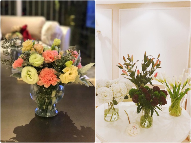 Ngắm căn hộ góc nào cũng lãng mạn và ngọt ngào với hoa tươi của hoa hậu Phạm Hương - Ảnh 8.