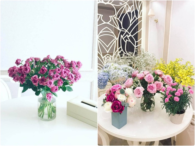 Ngắm căn hộ góc nào cũng lãng mạn và ngọt ngào với hoa tươi của hoa hậu Phạm Hương - Ảnh 9.