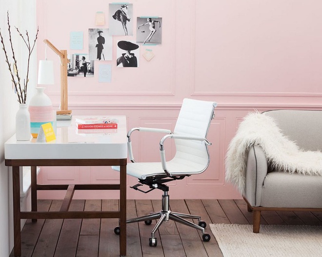 Phòng làm việc đẹp dịu dàng và bình yên với gam màu pastel khiến ai nhìn cũng yêu - Ảnh 3.