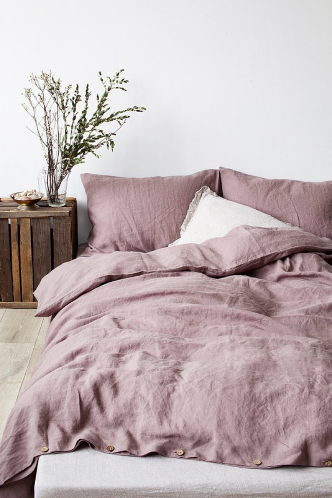 11 mẫu chăn ga gối bằng vải linen mềm mại và ấm áp nên có trong phòng ngủ vào mùa thu đông - Ảnh 6.