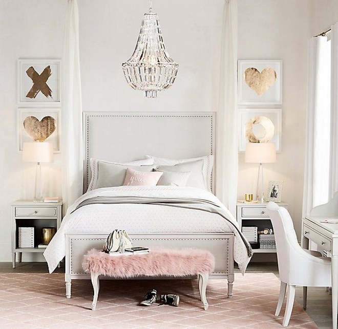 3 notes when designing to have a beautiful bedroom for girls who like to be princesses - Photo 3.