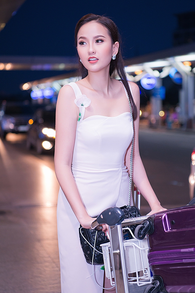 Hoa khôi Khánh Ngân chính thức đi Châu Âu thi Hoa hậu Hoàn cầu - Ảnh 4.