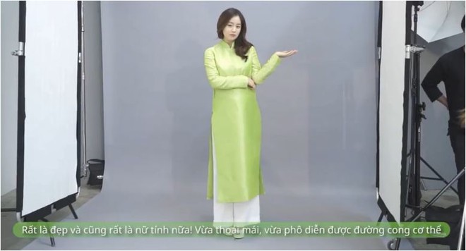 Lần đầu mặc áo dài, bà bầu Kim Tae Hee xinh đẹp dịu dàng như phụ nữ Việt - Ảnh 2.