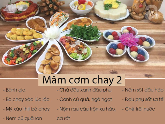 Tuyển tập 10 mâm cỗ chay - mặn cúng Rằm tháng 7 cho các nàng dâu tỏ lòng hiếu kính trọn vẹn - Ảnh 2.