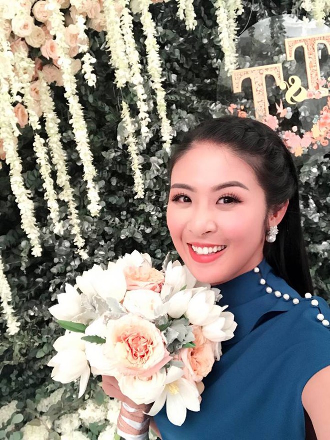 Hoa hậu Ngọc Hân ăn gian để bắt được hoa cưới từ tay Đặng Thu Thảo - Ảnh 3.