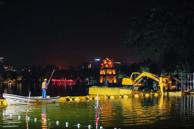 Hà Nội: Bắt đầu nạo vét, cải tạo Hồ Gươm - Ảnh 6. Hà Nội: Bắt đầu nạo vét, cải tạo Hồ Gươm - Ảnh 6.