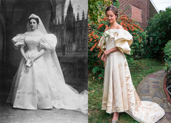 Ai nói đồ cũ là quê mùa? Cô dâu này mặc váy cưới của bà ngoại mà vẫn xinh đẹp lộng lẫy đấy thôi - Ảnh 9.