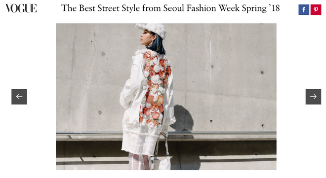 Mới ngày đầu tiên dự Seoul Fashion Week, Phí Phương Anh cùng Em Hoa đã lên ngay Vogue Mỹ và Pháp - Ảnh 1.