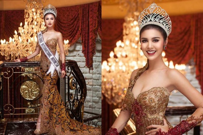 Đang ở Việt Nam, Hoa hậu Indonesia bất ngờ nhận danh hiệu Hoa hậu đẹp nhất thế giới 2016 - Ảnh 1.