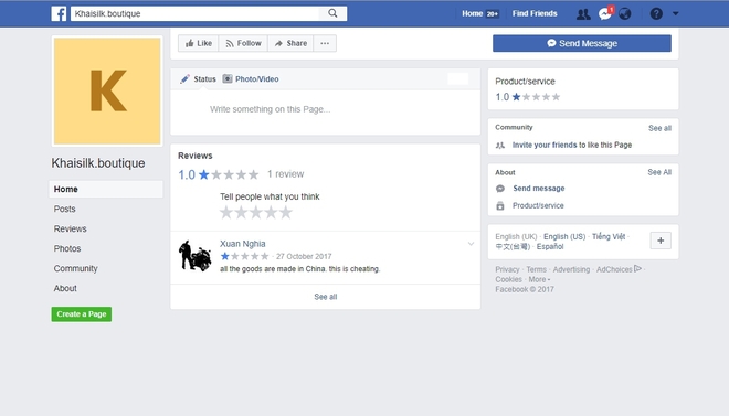 Ông chủ Khaisilk bất ngờ khóa facebook và fanpage sau khi thừa nhận bán lụa made in China - Ảnh 1.