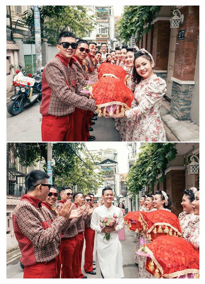 Cả thế giới ra mà xem: Đám cưới sau 9 năm yêu với màn rước dâu tăng động cực chất của cặp đôi Sài Gòn - Ảnh 4.