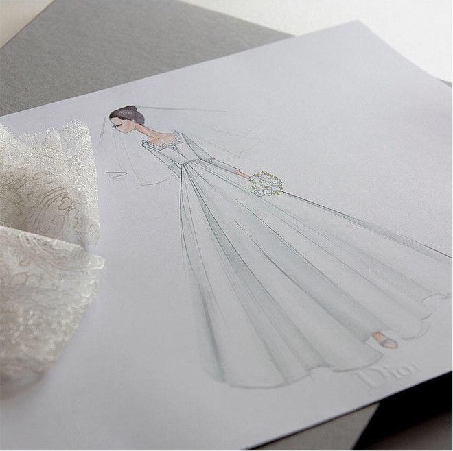 HOT: Dior hé lộ những bức hình hiếm có về quá trình tạo nên chiếc váy caưới của Song Hye Kyo - Ảnh 6.