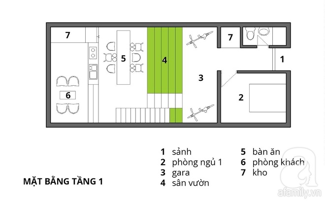 Với 1.5 tỷ đồng, KTS đã hoàn thiện căn nhà ống 3.5 tầng với tổng diện tích gần 300m² - Ảnh 2.