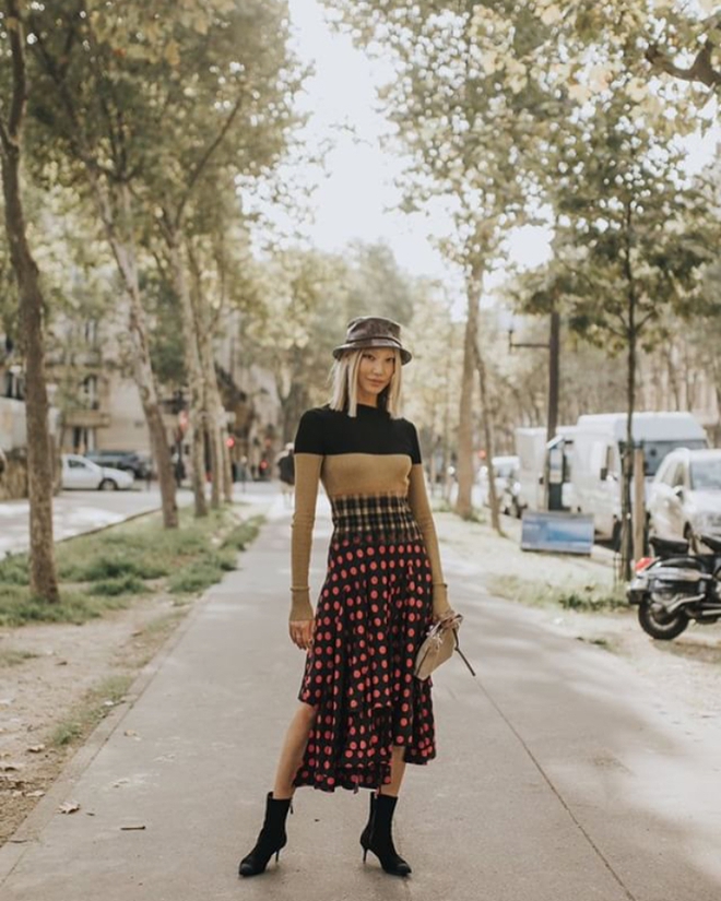 Ngắm loạt streetstyle siêu chất của quý cô châu Á khi đi dự Fashion Week - Ảnh 8.