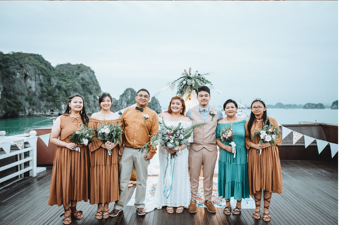 Đám cưới du thuyền đẹp mơ màng giữa sóng nước Hạ Long của cô dâu Philippines không ngại chủ động tìm kiếm tình yêu - Ảnh 14.