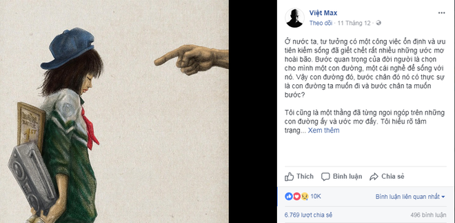 Ông bố một con Việt Max gây sốt với quan điểm đừng bắt trẻ con sống theo ước mơ của bố mẹ mà bỏ quên ước mơ của chúng - Ảnh 3.