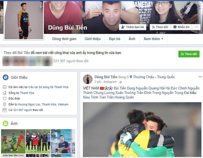 Ngay sau chiến thắng, profile của các cầu thủ U23 được chia sẻ liên tục, facebook cá nhân cũng tăng follow ầm ầm - Ảnh 8.