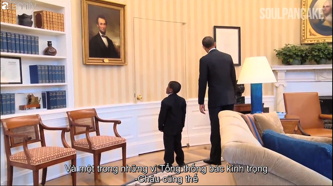 Khoảnh khắc có 1 không 2: Tổng thống nhí gặp cựu Tổng thống Mỹ Obama nói về tương lai thế giới - Ảnh 3. Khoảnh khắc có 1 không 2: Tổng thống nhí gặp cựu Tổng thống Mỹ Obama nói về tương lai thế giới - Ảnh 3.