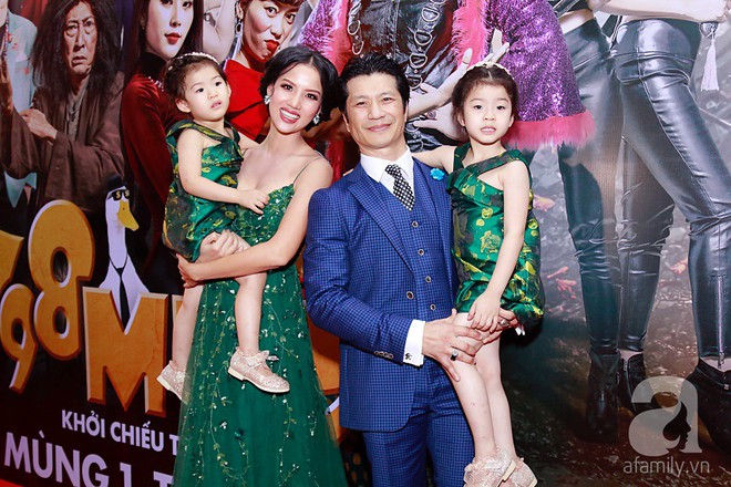 Đôi công chúa nhà Dustin Nguyễn đáng yêu hết mực bên bố mẹ trong họp báo - Ảnh 3.