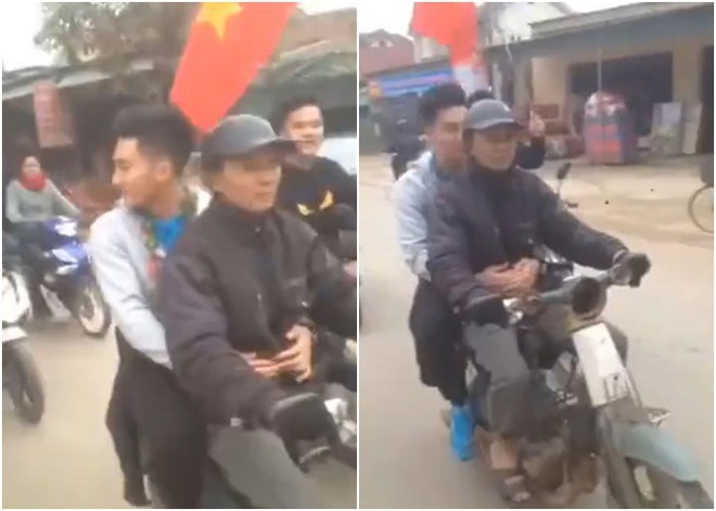Được ô tô đưa đón nhưng khi thấy bố chạy xe máy cũ mèm theo, thủ môn U23 Việt Nam đã lao ngay xuống để được đi với bố về nhà - Ảnh 1.