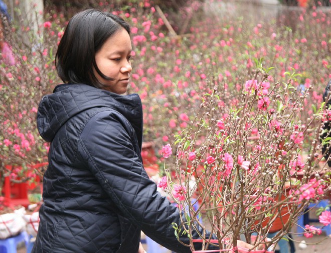 Cảnh nhộn nhịp, huyên náo tại chợ hoa cổ nhất Hà Nội ngày sát Tết - Ảnh 10.