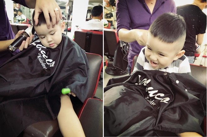 Tranh thủ dịp cận Tết, 3 cậu nhóc con sao Việt này cũng được bố mẹ đưa đi làm tóc mới - Ảnh 6.