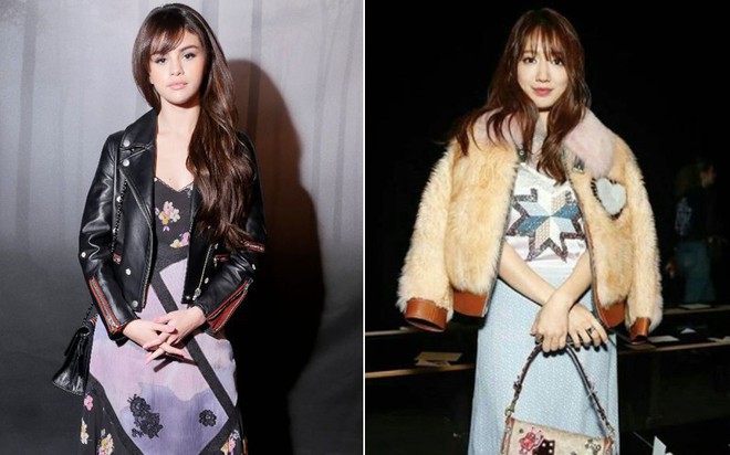 Cùng chễm chệ ghế đầu tại show thời trang, Selena Gomez và Park Shin Hye - nàng nào nổi bật hơn? - Ảnh 10.