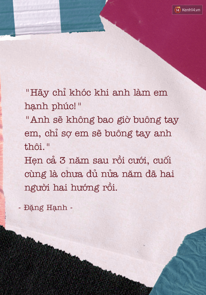 Người yêu cũ đã từng hứa điều gì với bạn nhưng chưa làm được? - Ảnh 8.