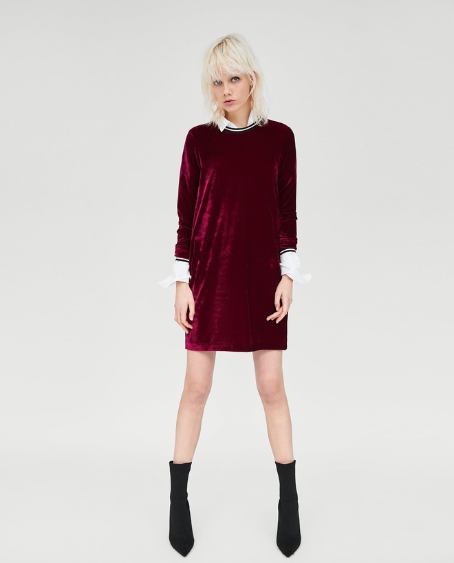 Dạo 1 vòng H&M và Zara, bạn có thể vơ được cả rổ váy đỏ có giá dưới 1 triệu mà tha hồ diện Tết này - Ảnh 7.