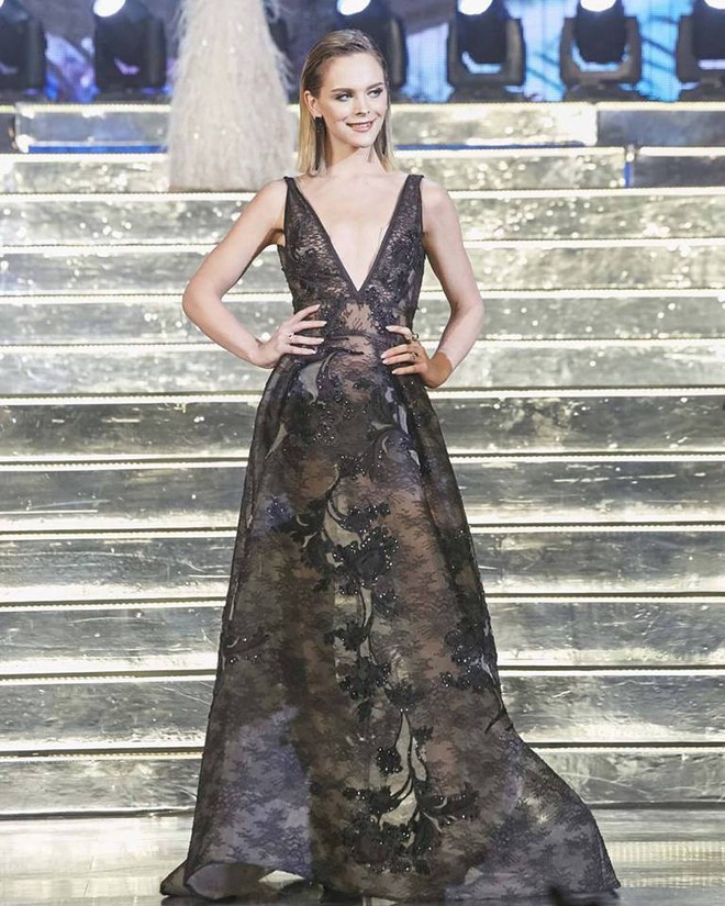 Sau đăng quang, Á hậu 1 cuộc thi Hoa hậu Chuyển giới Quốc tế 2018 cứ diện đi diện lại một chiếc váy tới 3 lần - Ảnh 1.