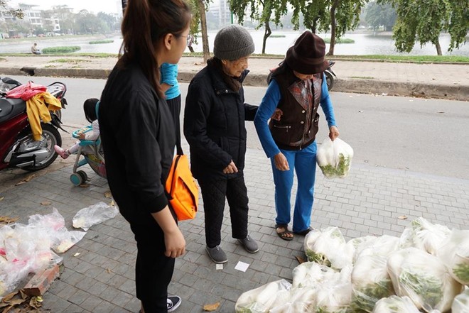 Hàng trăm người dân Hà Nội háo hức giải cứu củ cải trắng cho nông dân Tráng Việt - Ảnh 6.