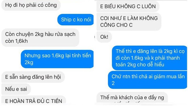 Lên chợ online tố cáo người bán đưa 2 kg hàu, sau khi rửa sạch còn 1,6 kg, chị nội trợ tưởng được bênh ai ngờ ăn mắng - Ảnh 4.