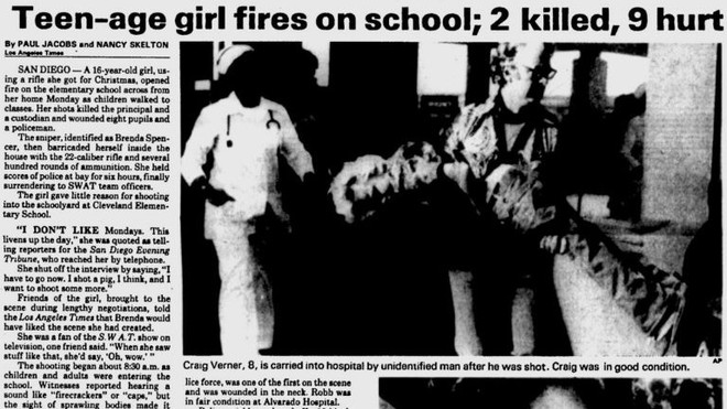 40 năm trước, một vụ xả súng vào trường học đã gây chấn động thế giới, nhưng động cơ của tên hung thủ là thứ khiến ai cũng rợn người - Ảnh 2.