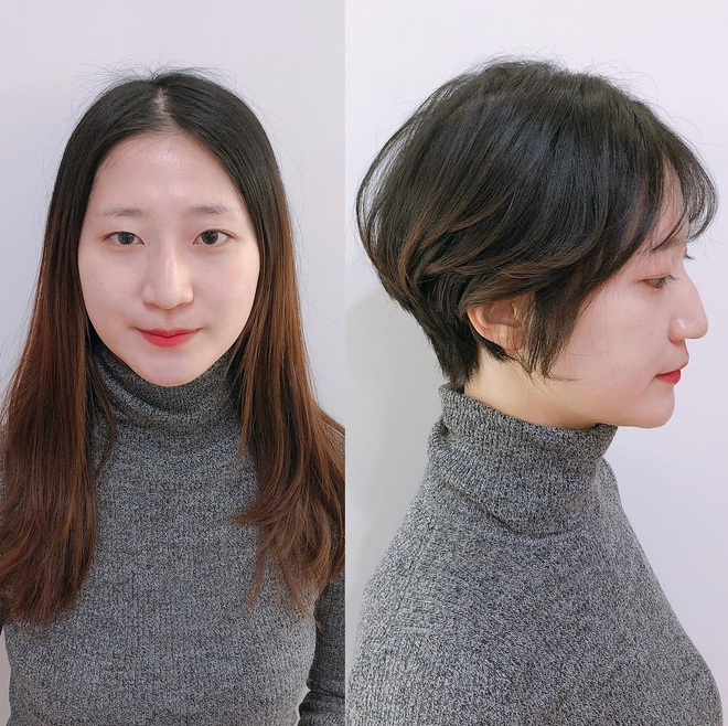 Loạt quý cô Hàn Quốc đã hack tuổi nhờ kiểu tóc tém mái lưa thưa này - Ảnh 4.