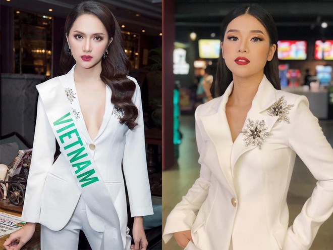 Chọn bộ suit trắng khác biệt hoàn toàn với dàn thí sinh của Hoa hậu chuyển giới ,nhưng phong cách của Hương Giang lại khá quen mặt tại showbiz Việt - Ảnh 8.