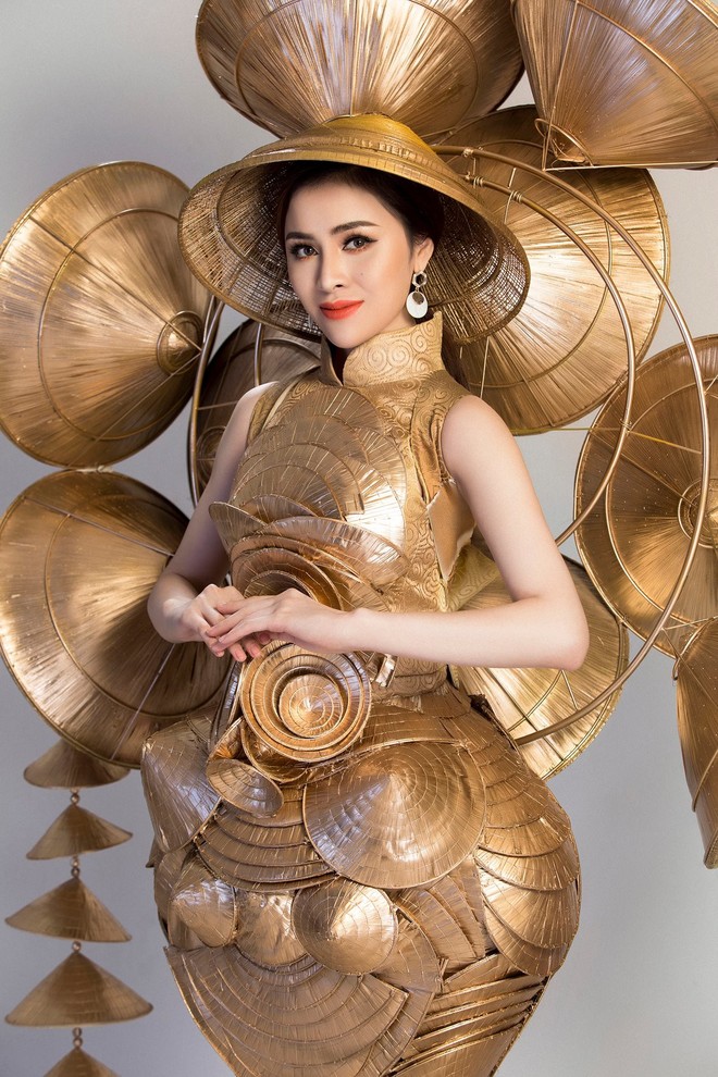 Cận cảnh Trang phục sinh thái Thư Dung đem đi tranh tài tại Miss Eco International 2018 - Ảnh 1.