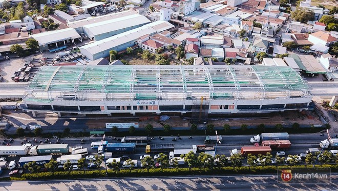 Cận cảnh mái vòm bằng thép công nghệ cao vừa lắp cho 2 nhà ga của tuyến Metro Bến Thành - Suối Tiên - Ảnh 5.