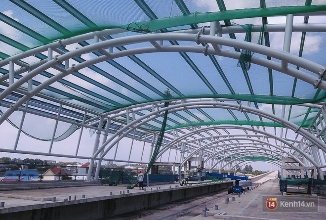 Cận cảnh mái vòm bằng thép công nghệ cao vừa lắp cho 2 nhà ga của tuyến Metro Bến Thành - Suối Tiên - Ảnh 9.