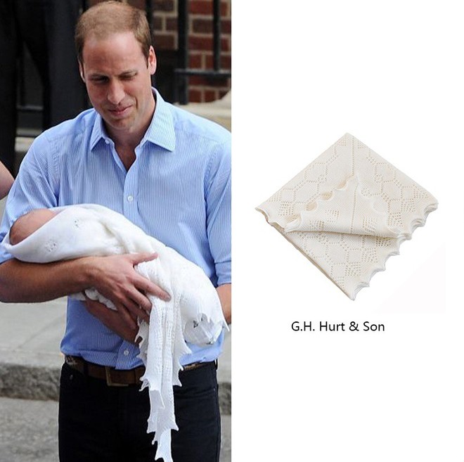 Điều cực kỳ đặc biệt ở chiếc khăn choàng mà Công nương Kate Middleton dùng để quấn tiểu hoàng tử - Ảnh 4.