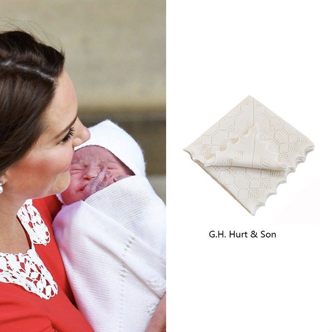 Điều cực kỳ đặc biệt ở chiếc khăn choàng mà Công nương Kate Middleton dùng để quấn tiểu hoàng tử - Ảnh 2.