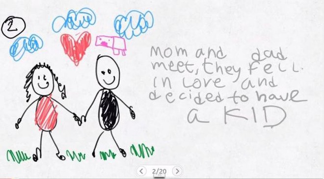 Xúc động nghẹn ngào trước bộ tranh nguệch ngoạc do cậu bé 6 tuổi vẽ lại toàn bộ quá trình li hôn của bố mẹ - Ảnh 2.