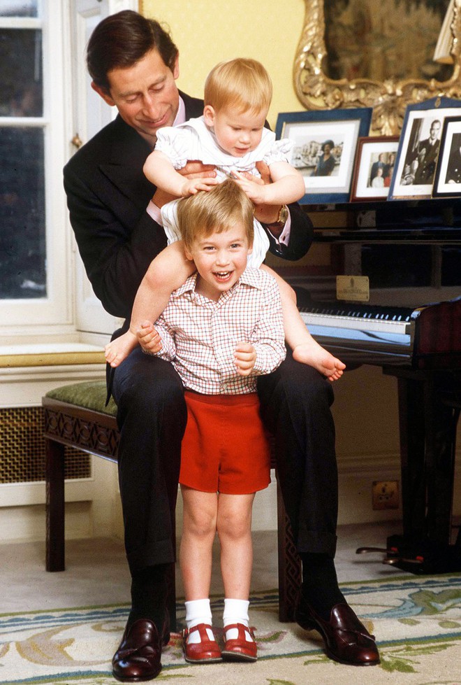 Những bức ảnh gắn liền với thời thơ ấu của bộ đôi Hoàng tử William và Harry - Ảnh 1.