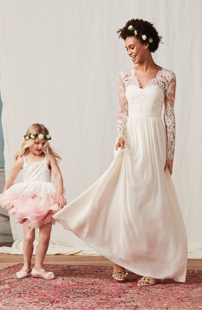 Mê chiếc váy cưới xa xỉ của Công nương Kate, các cô dâu tương lai đã có lựa chọn bình dân hơn từ BST mới nhất của H&M - Ảnh 4.