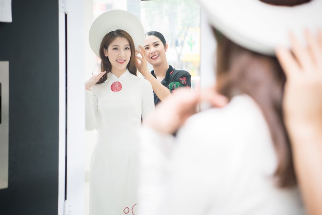 Hoa hậu Ngọc Hân chăm chút cho bạn thân đi thi Hoa hậu - Ảnh 3.